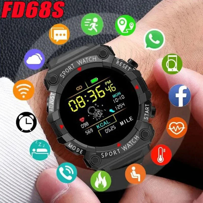 Relógio Smartwatch IP68 - Homens e Mulheres