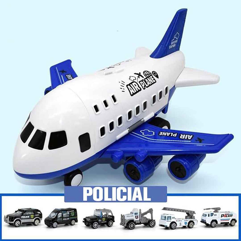 Avião Grande com 6 Carrinhos